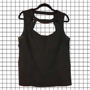 Torrid retro black caged top